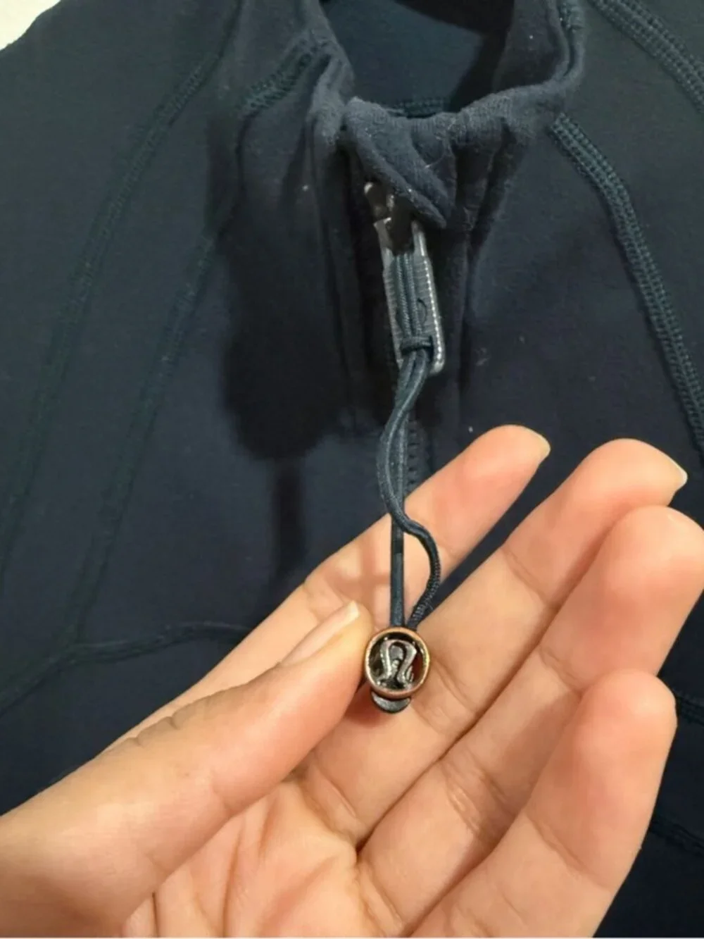 Lululemon Navy Blue Zip Up Athletic Jacket Size 10 Women’s Activewear